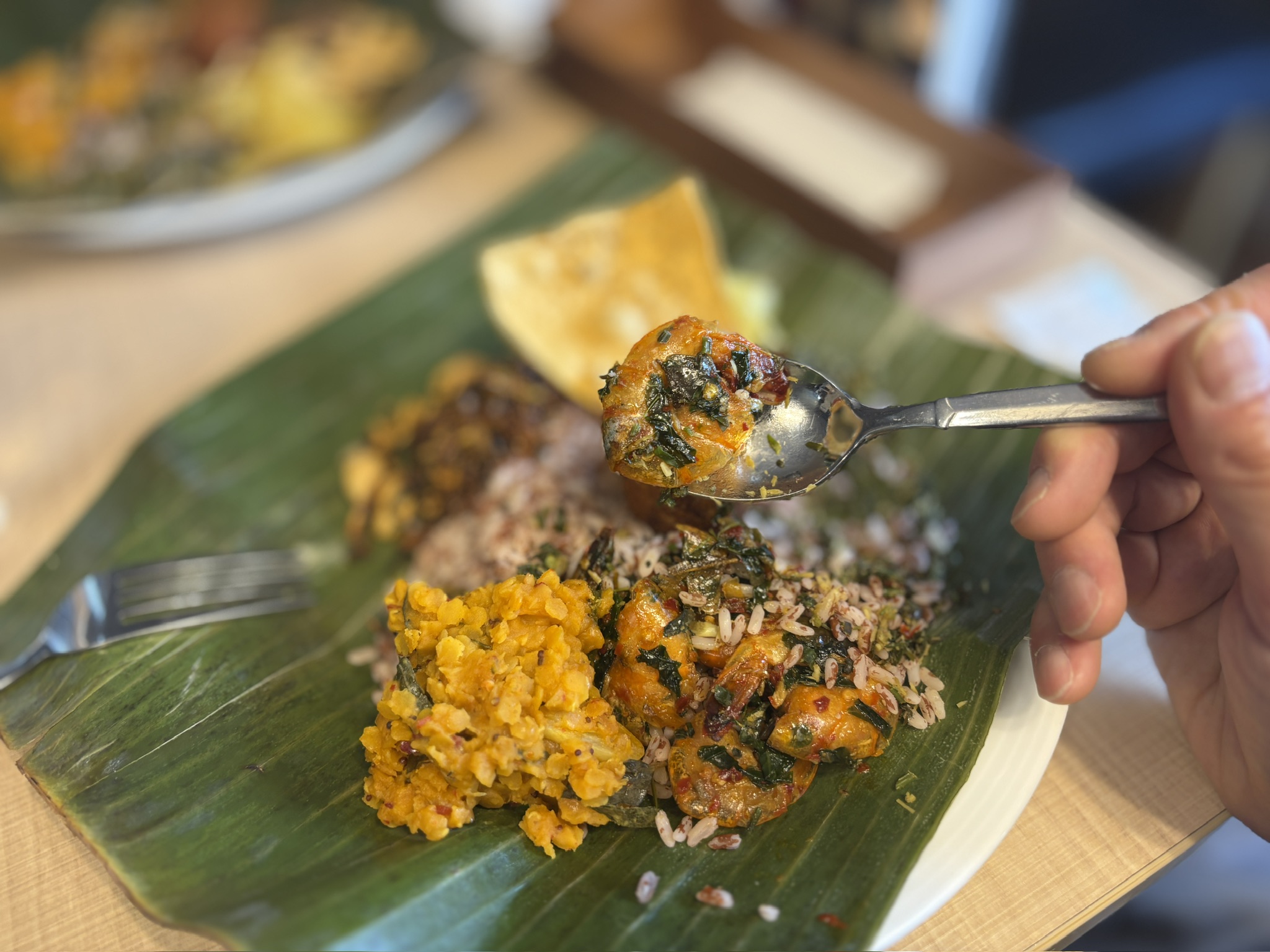 スリランカ正月プレート バナナリーフ CEYLON TEA STYLE & CURRY 練馬