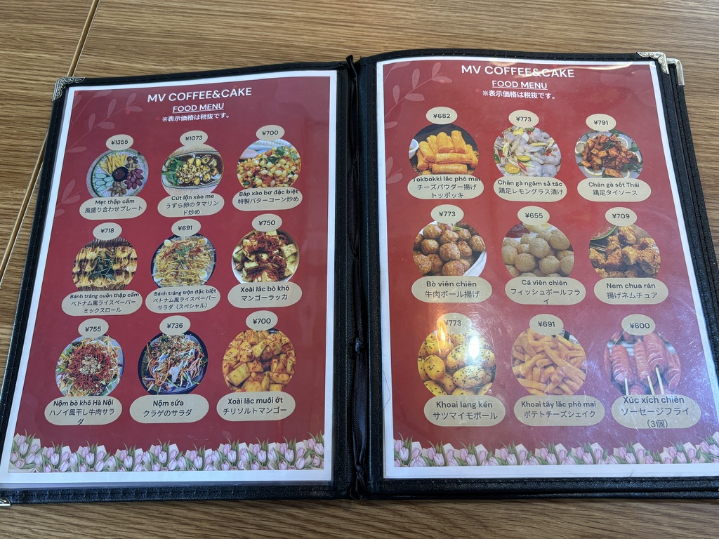MV COFFEE & CAKEのフードメニュー(料理写真付き)