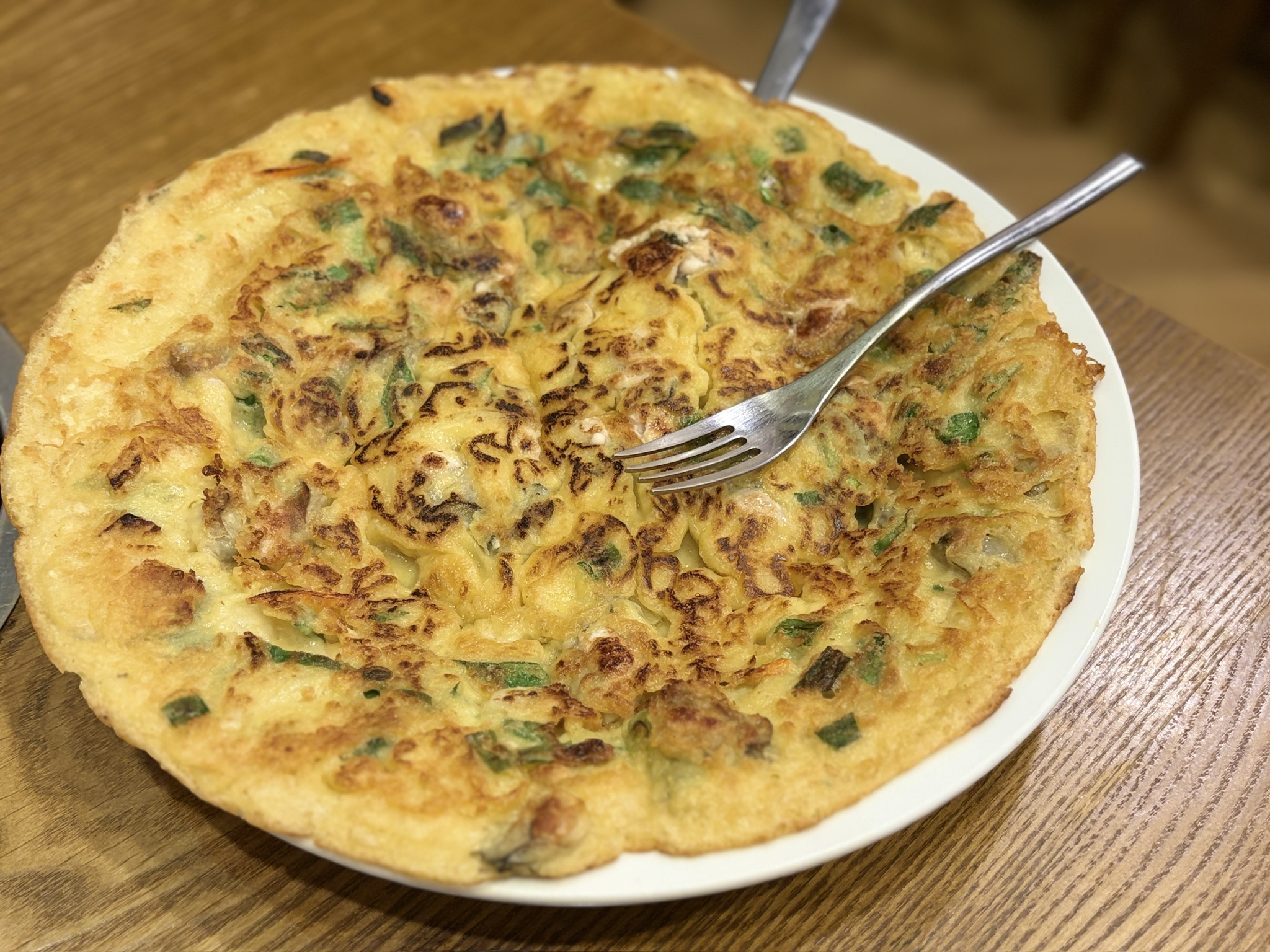 池袋 福清菜館 海蛎煎(牡蠣入り焼き玉子)
