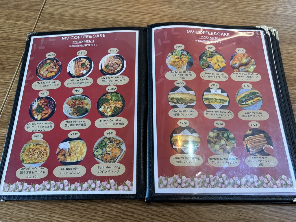 MV COFFEE & CAKEのフードメニュー(写真付き)