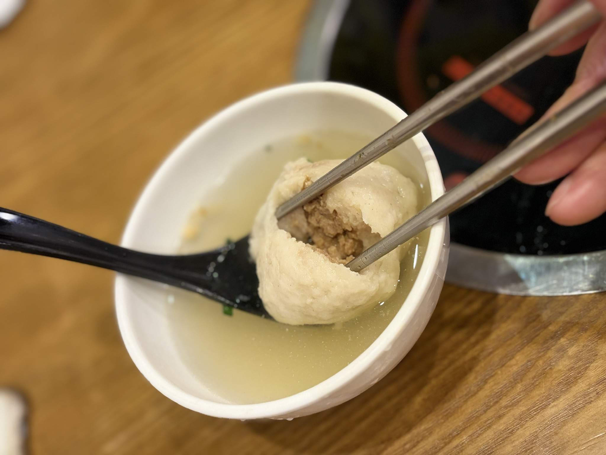 池袋 福清菜館 手工大魚丸(白身魚のつみれスープ)